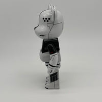 Bearbrick 400% Acronym White Chrome