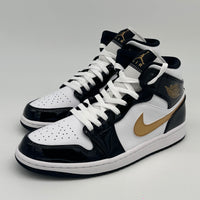 Nike Air Jordan 1 Mid Patent Metallic Gold