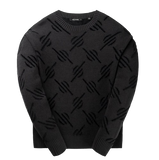 Crewneck Daily Paper Tevin Knit Black FW24