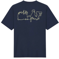 Tee shirt Olaf avec logo Skyline Navy FW24