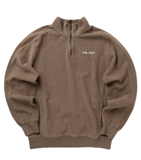 Crewneck Zippé OLAF Drift mock Cedar FW24