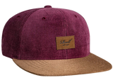 Casquette Reell Suede Cap Silver Burgundy Cord