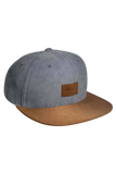 Casquette Suede Cap Blue Grey Cord