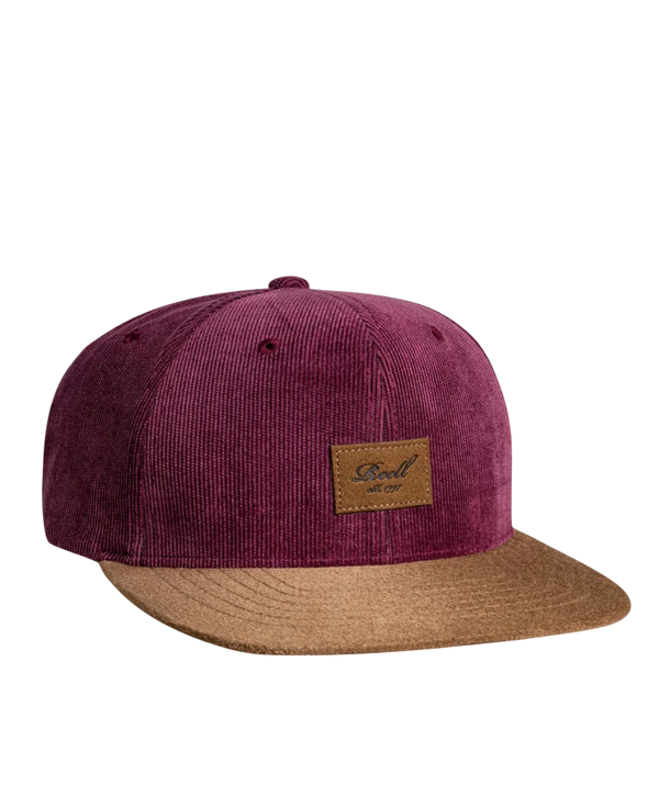 Casquette Reell Suede Cap Silver Burgundy Cord