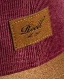 Casquette Reell Suede Cap Silver Burgundy Cord