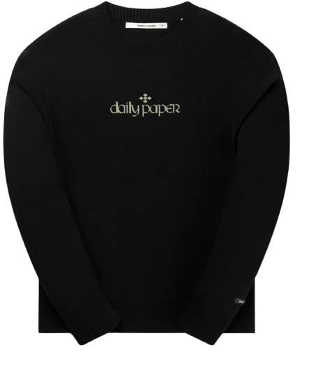 Crewneck Daily Paper Forum Knit Black FW24