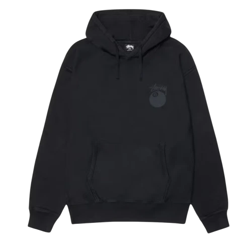 Hoodie Stussy Eight Ball Pig Black