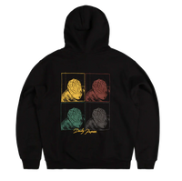 Hoodie Daily Paper Frame Black SS25