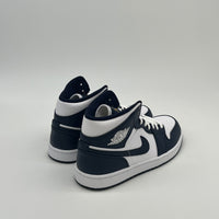 Nike Air Jordan 1 Mid White Metallic Gold Obsidian