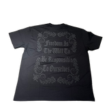 Tee Shirt Black Freedom