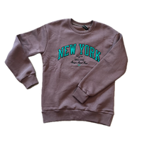 Crewneck New-York marron