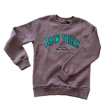 Crewneck New-York marron