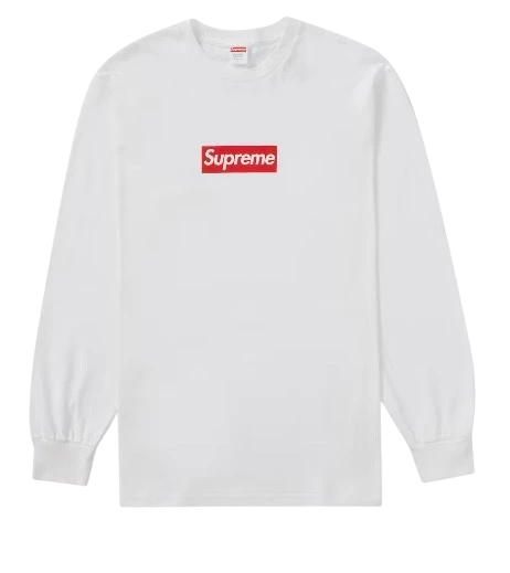 Tee-Shirt manches longues Supreme Box Logo White