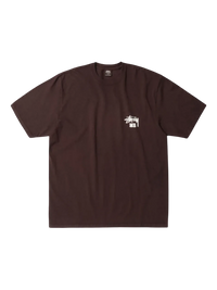 Tee shirt Stussy x Whales Bonner Ocean Song Brun