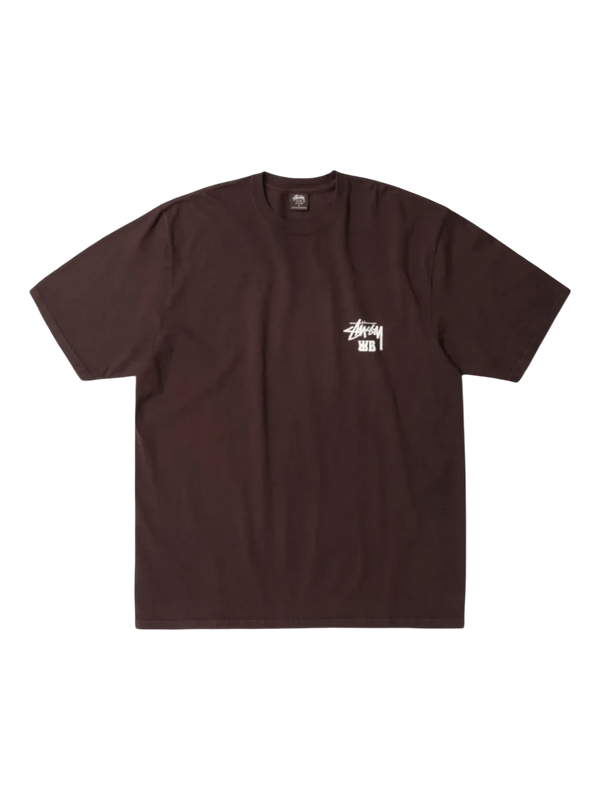 Tee shirt Stussy x Whales Bonner Ocean Song Brun