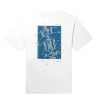 Tee shit Daily Paper Bluesprint White SS25