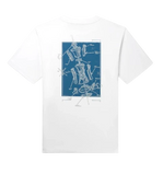 Tee shit Daily Paper Bluesprint White SS25